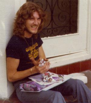 Peter on the porch